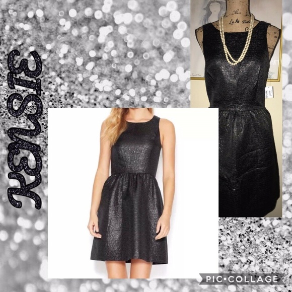 KENSIE BLACK METALLIC DRESS~CUT OUT BACK~MEDIUM - Picture 5 of 7